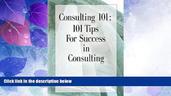 Big Deals  CONSULTING 101: 101 Tips for Success in Consulting  Free Full Read Most Wanted