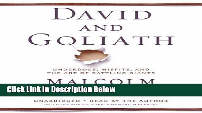 [Get] David and Goliath: Underdogs, Misfits, and the Art of Battling Giants Online New