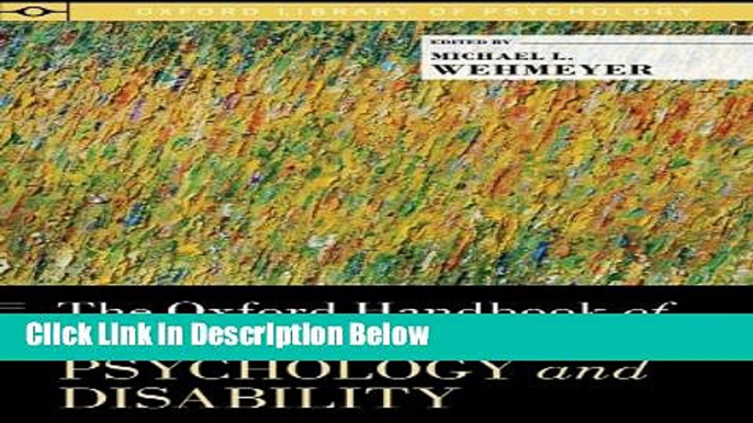 [Get] The Oxford Handbook of Positive Psychology and Disability (Oxford Library of Psychology)