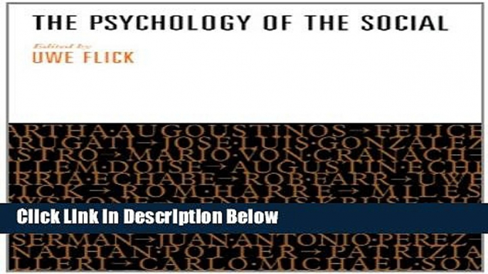 [Get] The Psychology of the Social Free New