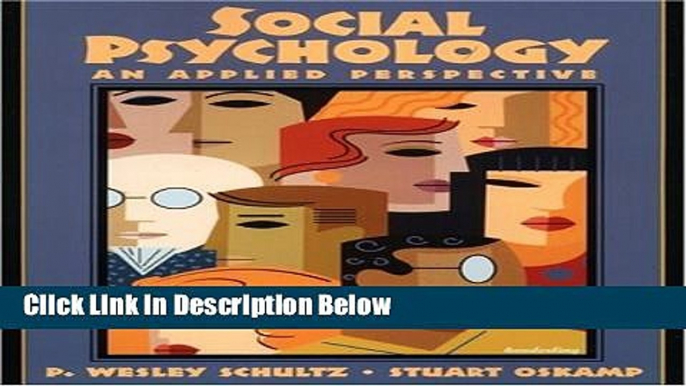 [Get] Social Psychology: An Applied Perspective Free New