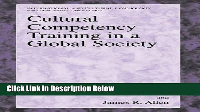 [Get] Cultural Competency Training in a Global Society (Universitext) Free New