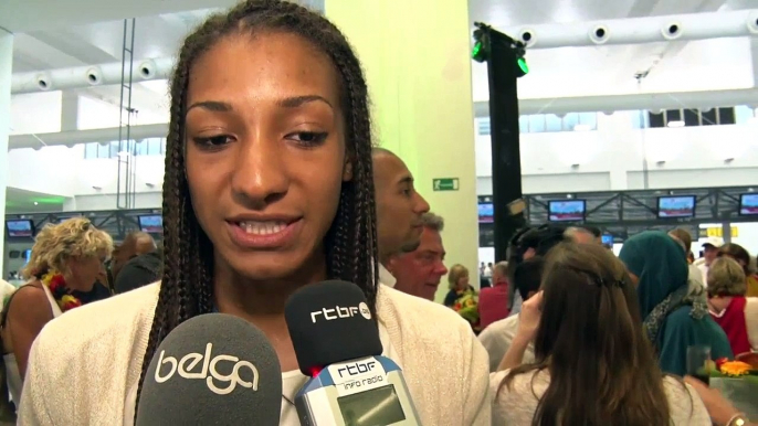 Nafissatou Thiam de retour des Jeux Olympiques de Rio