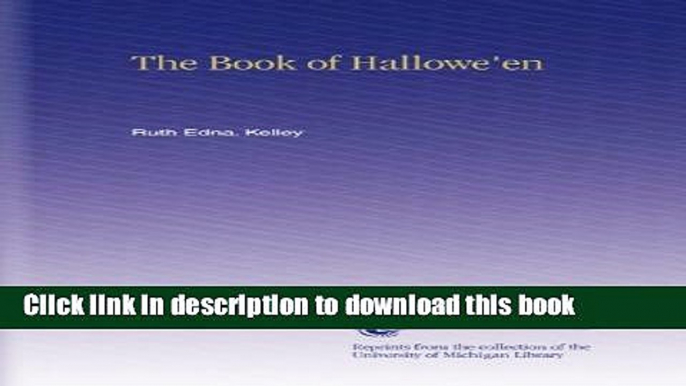 Read The Book of Hallowe en  Ebook Free