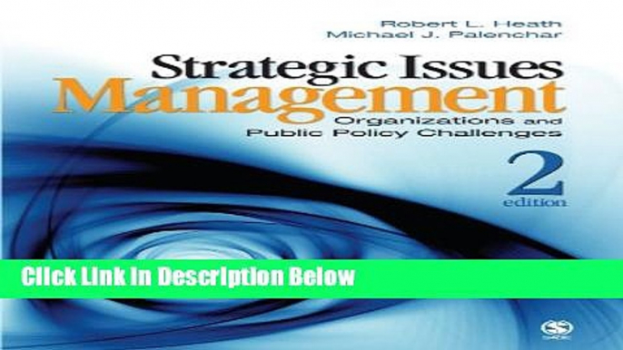 [Fresh] Strategic Issues Management: Organizations and Public Policy Challenges Online Ebook