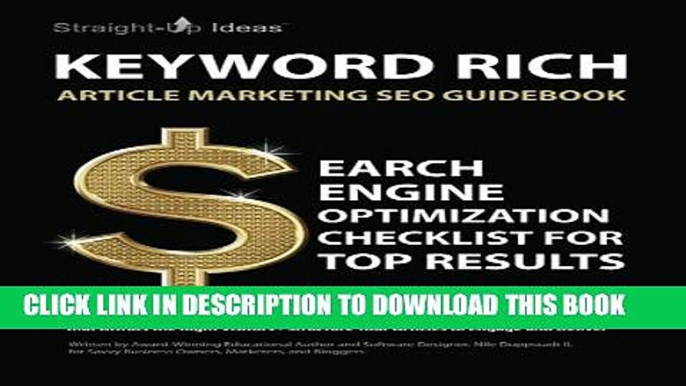 [PDF] KEYWORD RICH: Article Marketing SEO Guidebook: Search Engine Optimization Checklist for Top