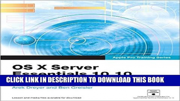 [PDF] Apple Pro Training Series: OS X Server Essentials 10.10: Using and Supporting OS X Server on