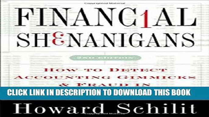 Collection Book Financial Shenanigans: How to Detect Accounting Gimmicks   Fraud in Financial