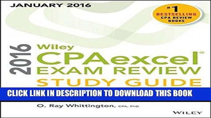 New Book Wiley CPAexcel Exam Review 2016 Study Guide January: Financial Accounting and Reporting