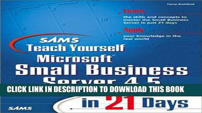 [PDF] Sams Teach Yourself Microsoft Small Business Server 4.5 in 21 Days Full Online