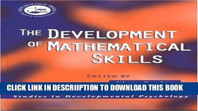 [PDF] The Development of Mathematical Skills (Studies in Developmental Psychology) Full Online