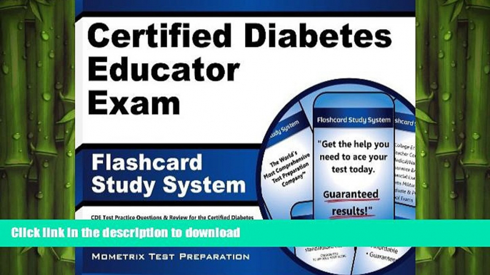 FAVORIT BOOK Certified Diabetes Educator Exam Flashcard Study System: CDE Test Practice