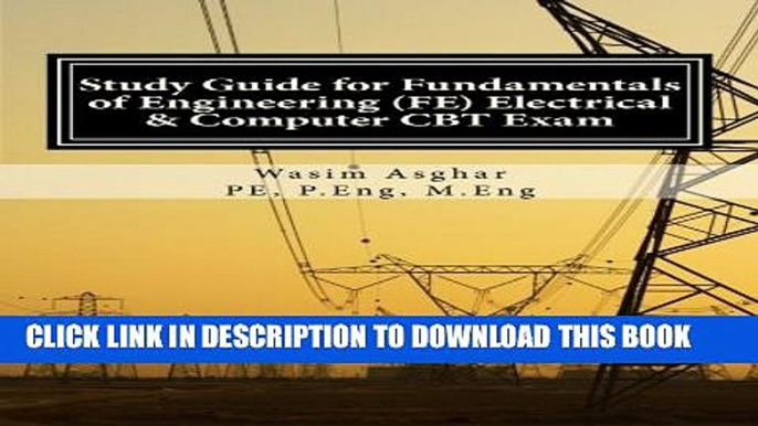 New Book Study Guide for Fundamentals of Engineering (FE) Electrical and Computer CBT Exam: