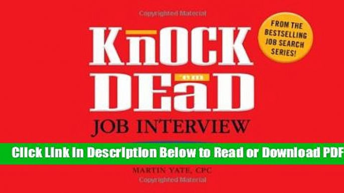 [Download] Knock  em Dead Job Interview Flash Cards: 300 Questions   Answers to Help You Land Your