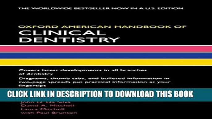 New Book Oxford American Handbook of Clinical Dentistry (Oxford American Handbooks of Medicine)