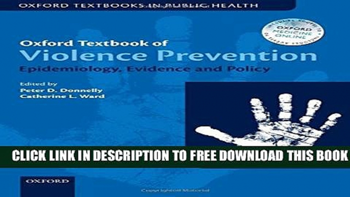 Collection Book Oxford Textbook of Violence Prevention: Epidemiology, Evidence, and Policy