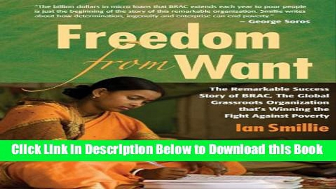 [Reads] Freedom From Want: The Remarkable Success Story of BRAC, the Global Grassroots