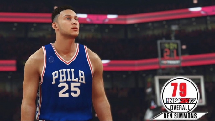 NBA 2K17 OVERALL RATINGS! BEN SIMMONS, KARL-ANTHONY TOWNS & MORE!
