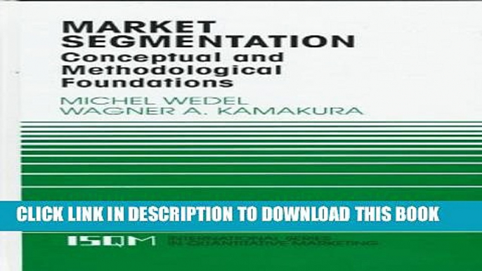 Collection Book Market Segmentation: Conceptual and Methodological Foundations (International