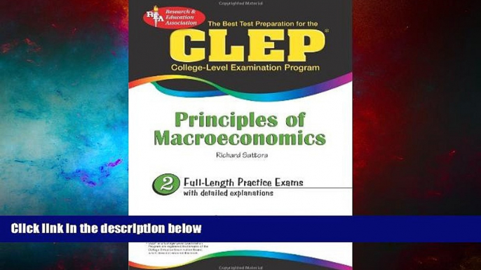 READ FREE FULL  The Best Test Preparation for the CLEP: Principles of Macroeconomics  READ Ebook