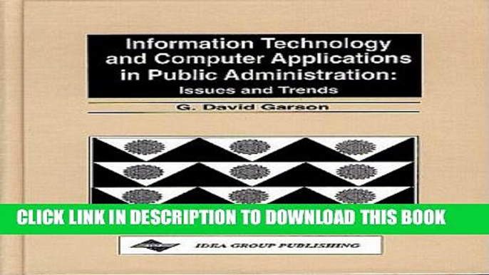 Collection Book Information Technology and Computer Applications in Public Administration: Issues