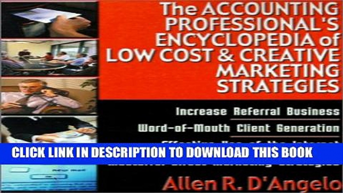 Collection Book The Accounting Professional s Encyclopedia of Low Cost   Creative Marketing