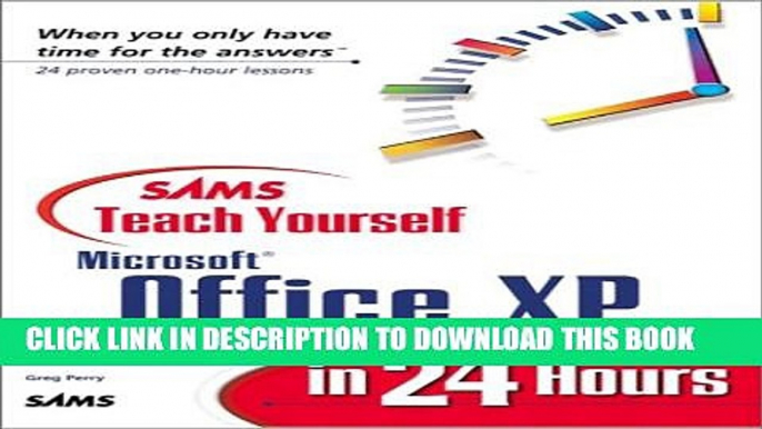 Collection Book Sams Teach Yourself Microsoft Office XP in 24 Hours