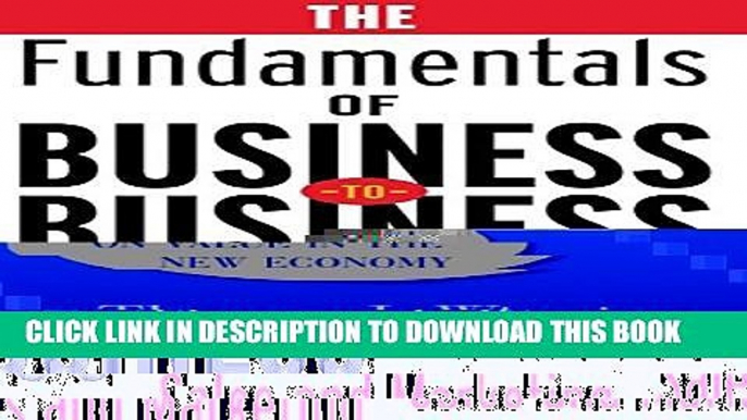 New Book The Fundamentals of Business-to-Business Sales   Marketing