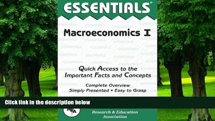 READ FREE FULL  The Essentials of Macroeconomics, Vol. 1 (Essentials Study Guides)  READ Ebook