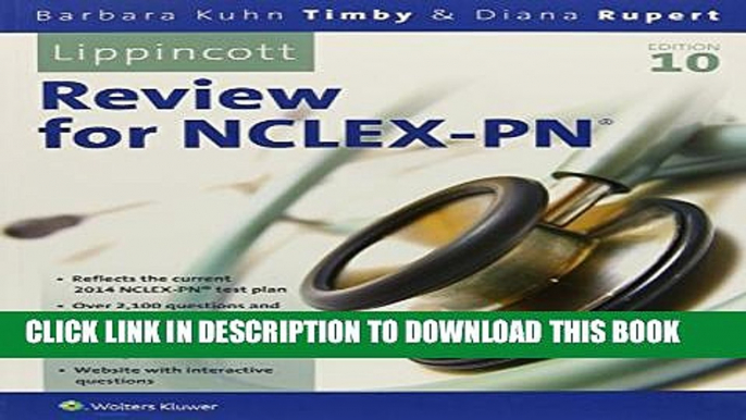 Collection Book Lippincott s Review for NCLEX-PN (Lippincott s State Board Review for Nclex-Pn)