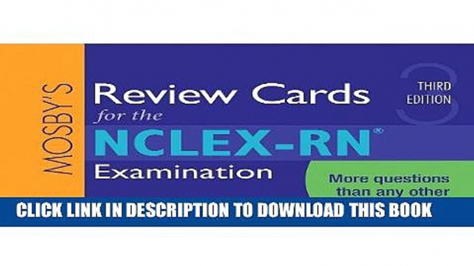 Collection Book Mosby s Review Cards for the NCLEX-RNÂ® Examination, 3e