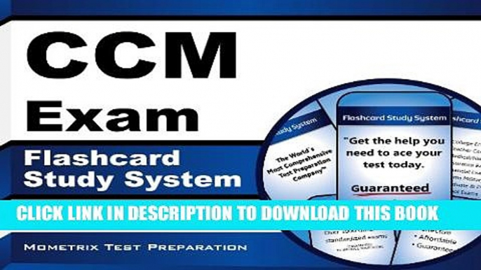 New Book CCM Exam Flashcard Study System: CCM Test Practice Questions   Review for the Certified
