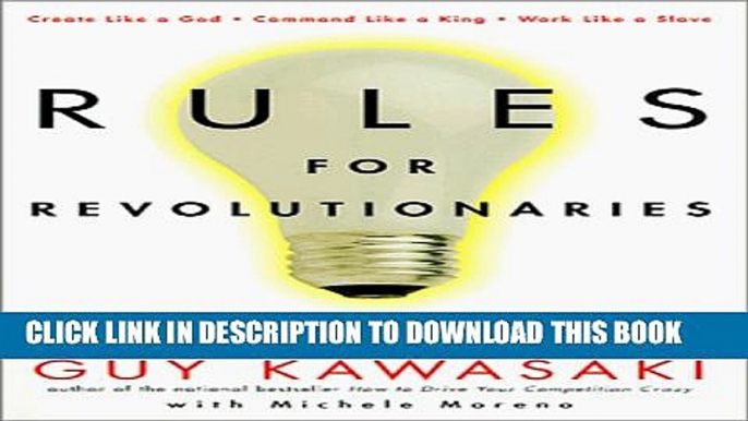 Collection Book Rules for Revolutionaries: The Capitalist Manifesto for Creating and Marketing New