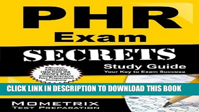 Collection Book PHR Exam Secrets Study Guide: PHR Test Review for the Professional in Human