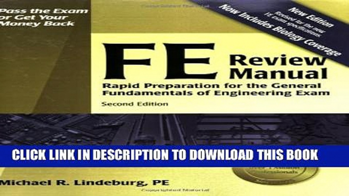 Collection Book FE Review Manual: Rapid Preparation for the General Fundamentals of Engineering