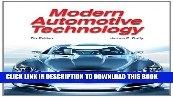 New Book Modern Automotive Technology