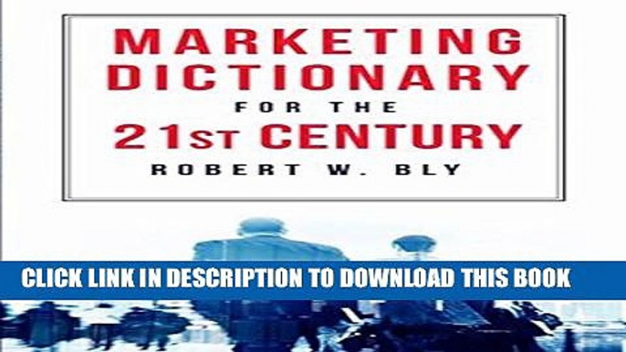 Collection Book The Marketing Dictionary for the 21st Century