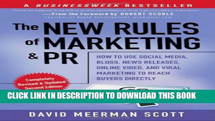 New Book The New Rules of Marketing and PR