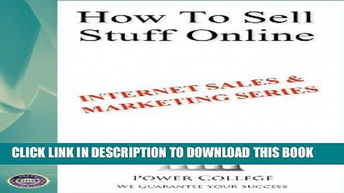 New Book How To Sell Stuff Online (Internet Sales   Marketing Book 6)