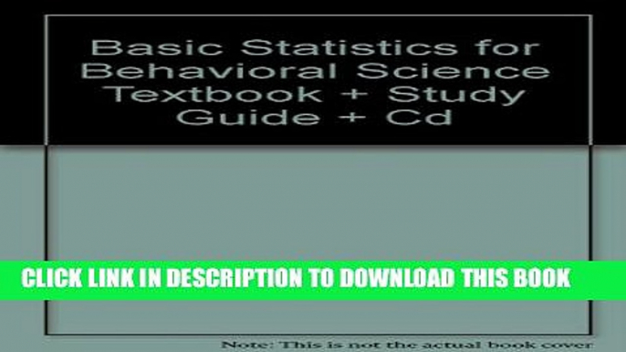 [PDF] Basic Statistics For Behavioral Science 5th Edition Popular Online