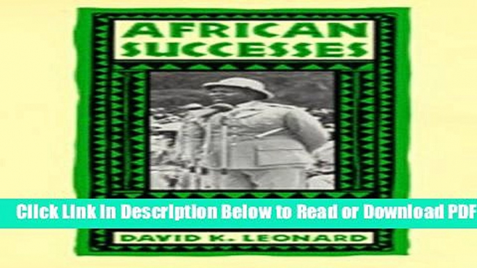 [Get] African Successes: Four Public Managers of Kenyan Rural Development: 1st (First) Edition