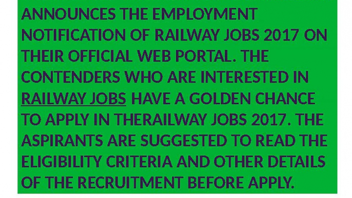 RRB Recruitment, Railway Jobs, latest Railway Vacancy eligibility, Upcoming Jobs In Railway,