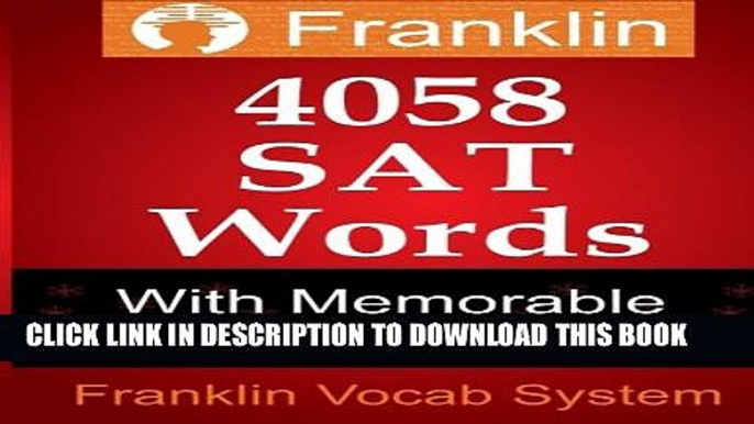 Collection Book Franklin 4058 SAT Words With Memorable Sentence Fragments