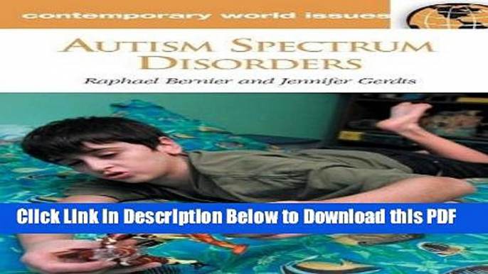 [Read] Autism Spectrum Disorders: A Reference Handbook (Contemporary World Issues) Ebook Free