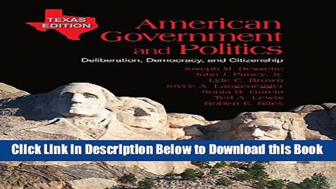 [Download] American Government and Politics, Texas Edition Free Books