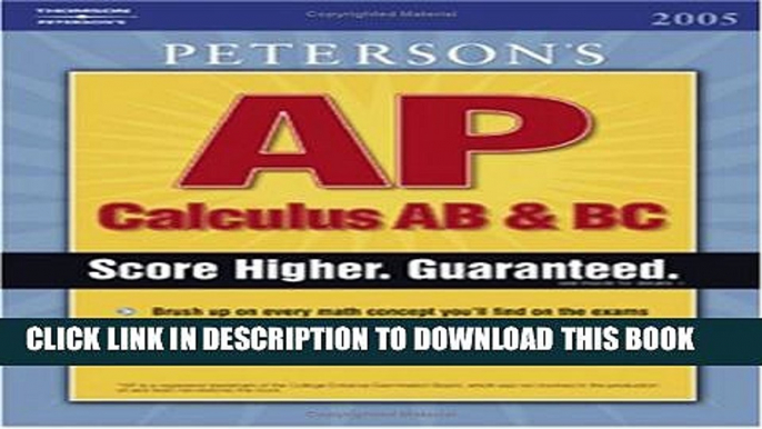 New Book Master the AP Calculus AB   BC, 1st edition (Peterson s AP Calculus AB   BC)