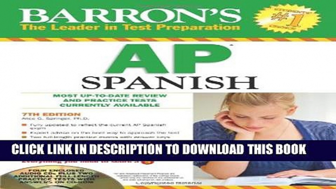 Collection Book Barron s AP Spanish with Audio CDs and CD-ROM (Barron s AP Spanish (W/CD   CD-ROM))