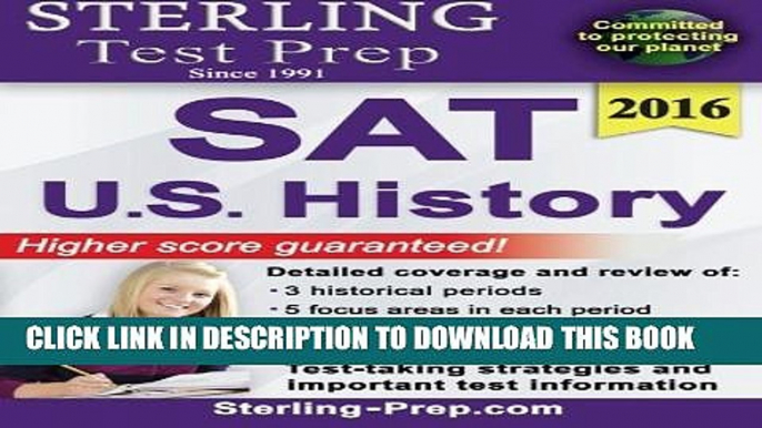 New Book Sterling Test Prep SAT U.S. History: SAT Subject Test Complete Content Review