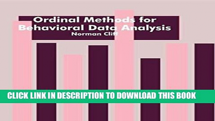 [PDF] Ordinal Methods for Behavioral Data Analysis Full Online