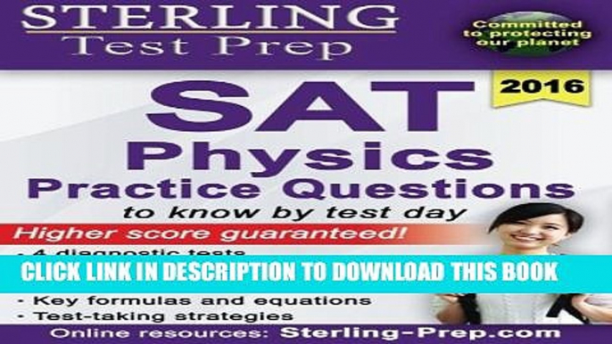 Collection Book Sterling Test Prep SAT Physics Practice Questions: High Yield SAT Physics